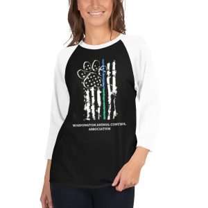 3/4 sleeve raglan shirt unisex