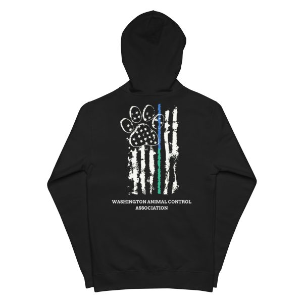 Thin Teal Line Zip Up Hoodie - Image 2