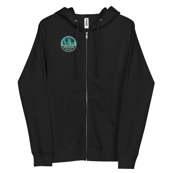 Thin Teal Line Zip Up Hoodie - Image 4