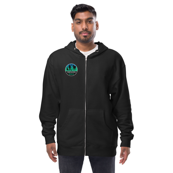 Thin Teal Line Zip Up Hoodie - Image 5