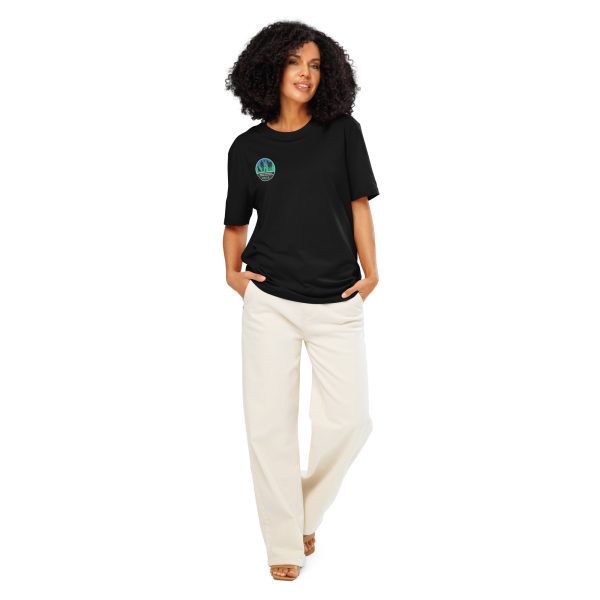 Unisex organic ribbed neck t-shirt - Image 4