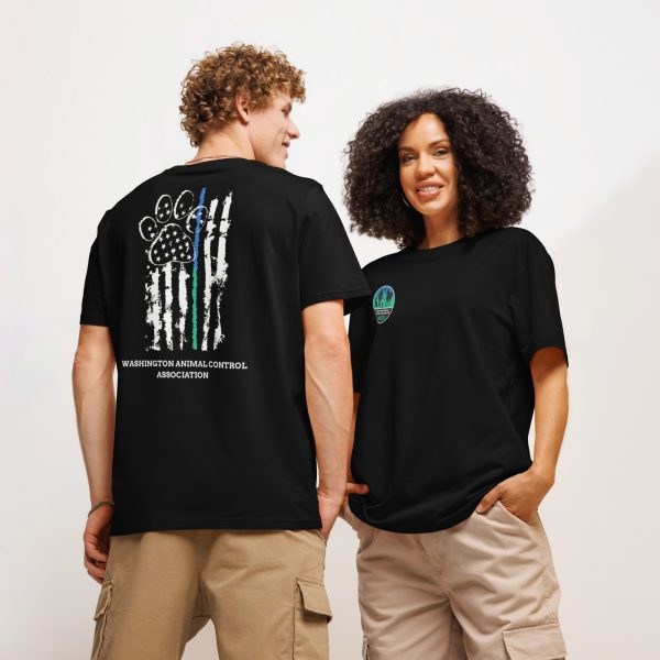 Unisex organic ribbed neck t-shirt - Image 2